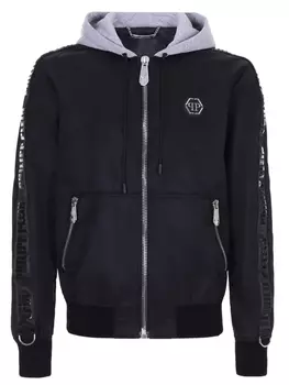 Бомбер с капюшоном