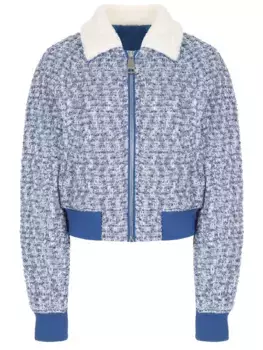 Бомбер твидовый