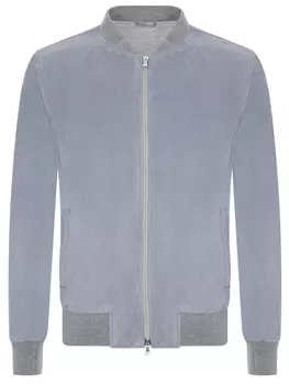 Бомбер замшевый