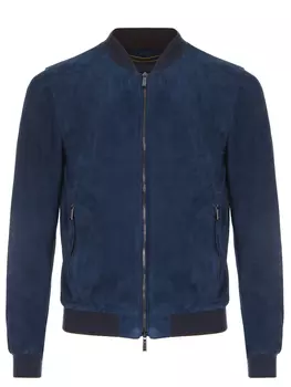 Бомбер замшевый