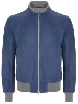 Бомбер замшевый