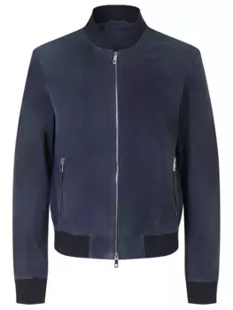 Бомбер замшевый