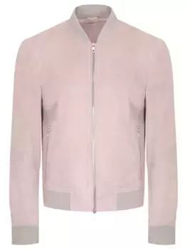 Бомбер замшевый