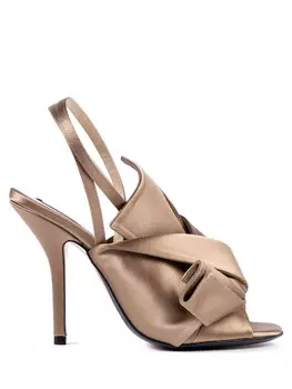 Босоножки атласные №21