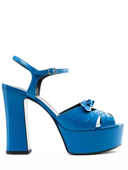 Босоножки кожаные SAINT LAURENT