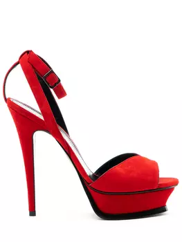 Босоножки Tribute замшевые SAINT LAURENT