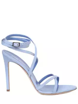 Босоножки замшевые