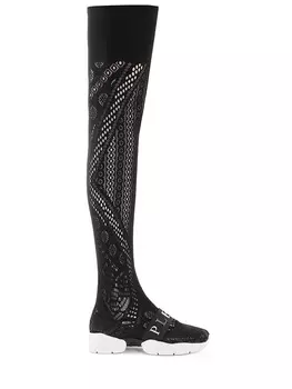 Ботфорты-чулки с кружевом