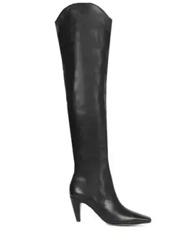 Ботфорты кожаные