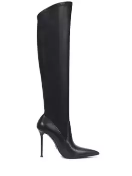 Ботфорты кожаные