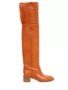 Ботфорты кожаные CELINE