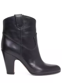 Ботильоны кожаные