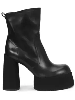 Ботильоны кожаные