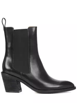 Ботильоны кожаные