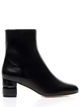 Ботильоны кожаные на меху S.FERRAGAMO