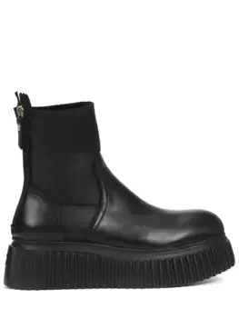 Ботинки кожаные на меху