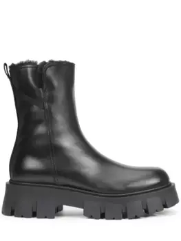 Ботинки кожаные на меху