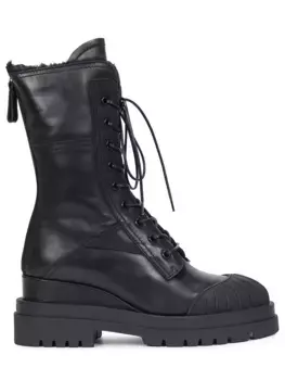 Ботинки кожаные на меху