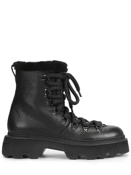 Ботинки кожаные на меху