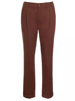 Брюки хлопковые с отворотами