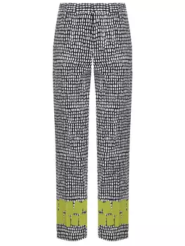 Брюки хлопковые с принтом DSQUARED2