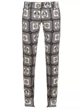 Брюки хлопковые с принтом FAUSTO PUGLISI