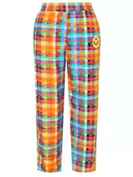 Брюки хлопковые в клетку