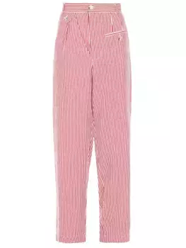 Брюки хлопковые в полоску RED SEPTEMBER