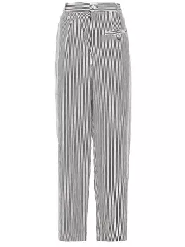 Брюки хлопковые в полоску RED SEPTEMBER