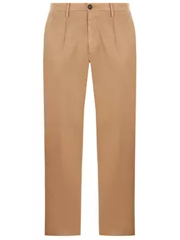 Брюки из хлопка и льна