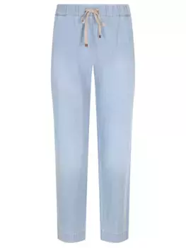 Брюки из хлопка и льна