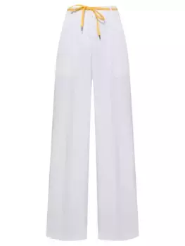 Брюки из хлопка и льна