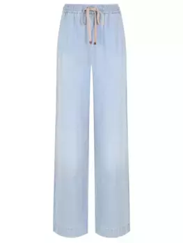 Брюки из хлопка и льна