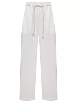 Брюки из хлопка и льна BALLANTYNE