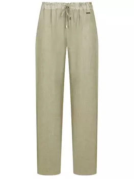 Брюки из льна и шерсти MANZONI 24