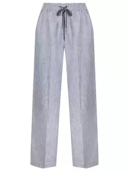 Брюки из льна и вискозы