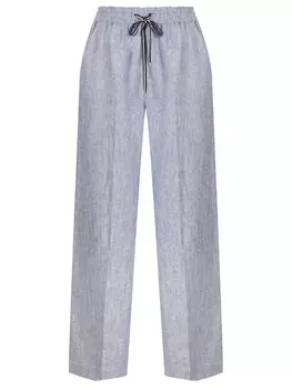 Брюки из льна и вискозы LORENA ANTONIAZZI