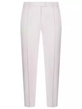 Брюки из шерсти и хлопка