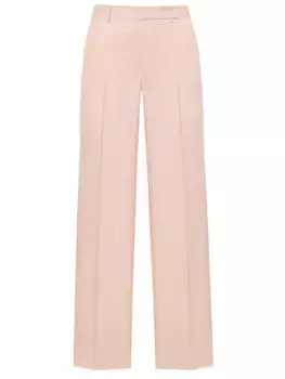 Брюки из шерсти и льна