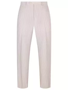 Брюки из шерсти и льна BRIONI