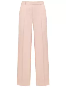 Брюки из шерсти и льна KITON