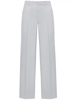 Брюки из шерсти и льна KITON