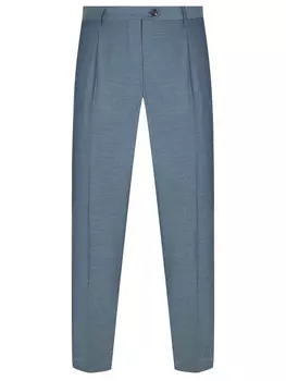 Брюки из шерсти и вискозы ETRO