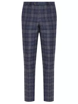 Брюки из шерсти в клетку