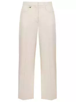 Брюки из вискозы и льна