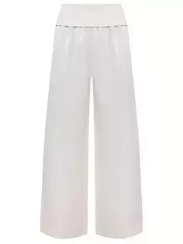 Брюки из вискозы и льна