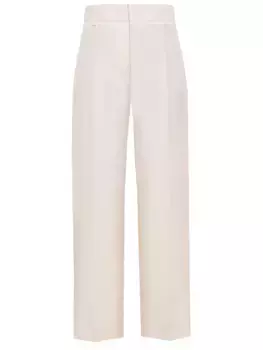 Брюки из вискозы и льна