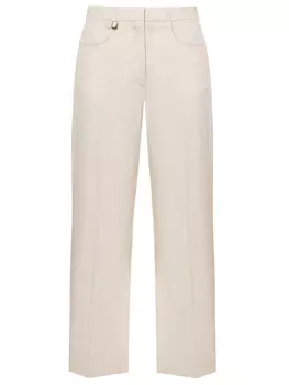Брюки из вискозы и льна JACQUEMUS