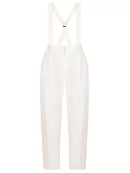 Брюки из вискозы и шерсти BRUNELLO CUCINELLI