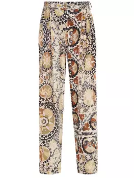 Брюки из вискозы с принтом JUST CAVALLI